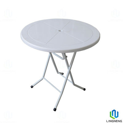 Foldable Plastic Furniture Removable Plastic Round Table For Restaurant / Food Stalls