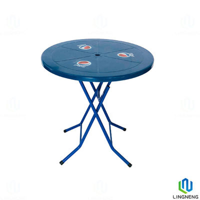 Foldable Plastic Furniture Removable Plastic Round Table For Restaurant / Food Stalls