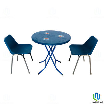 Foldable Plastic Furniture Removable Plastic Round Table For Restaurant / Food Stalls