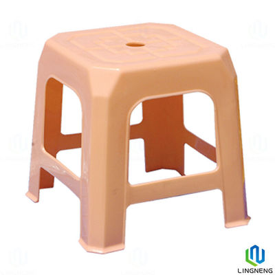 Durable Recyclable Plastic Furniture 2# Square Small Plastic Chair