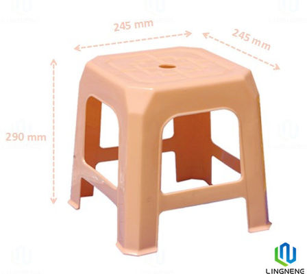 Durable Recyclable Plastic Furniture 2# Square Small Plastic Chair