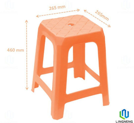 Square Small Modern Plastic Chairs for Home / School / Restaurant