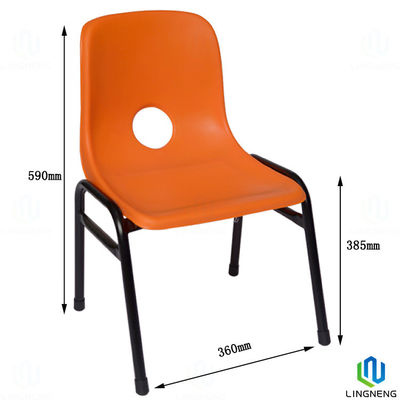 Recyclable Plastic Bright Colored Chairs Stackable Plastic Chairs For Kids