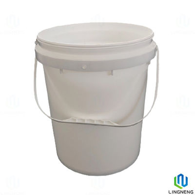 20L Plastic Bucket With Lid And Handle , Heavy Duty Storage Custom 5 Gallon Buckets