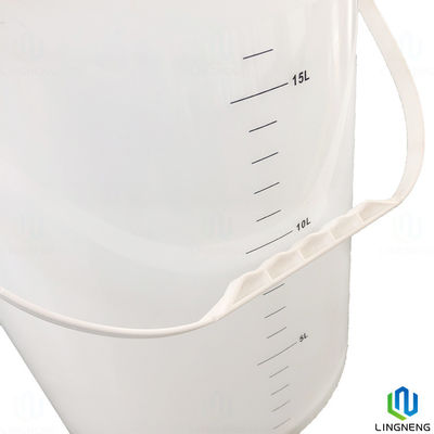 20L Plastic Bucket With Lid And Handle , Heavy Duty Storage Custom 5 Gallon Buckets