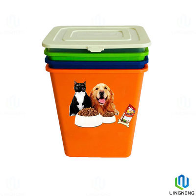 Eco Friendly Plastic Pet Food Storage Container Dog Puppy Storage Bin