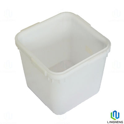 23L Square Plastic Buckets Stackable Nestable With Lid
