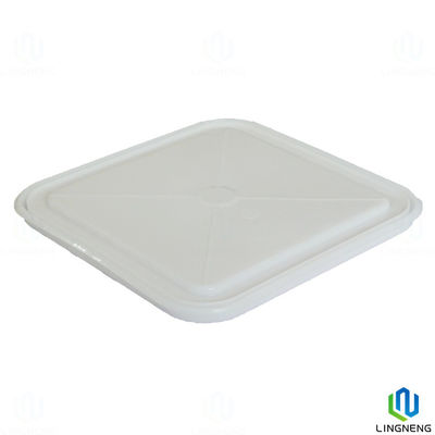 23L Square Plastic Buckets Stackable Nestable With Lid