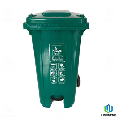 Waterproof Mobile Garbage Bin 240L Waste Bins Quadrangle Free Sample