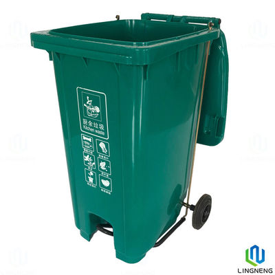 Waterproof Mobile Garbage Bin 240L Waste Bins Quadrangle Free Sample