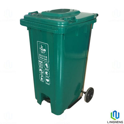 Waterproof Mobile Garbage Bin 240L Waste Bins Quadrangle Free Sample