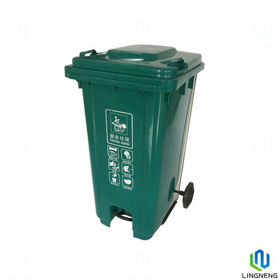Outdoor 160L Large Garbage Bins ,  Mobile Plastic Waste Bins