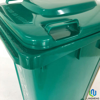 Outdoor 160L Large Garbage Bins ,  Mobile Plastic Waste Bins