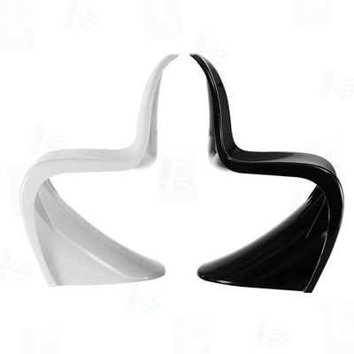 Ergonomic Recyclable Plastic Panton Chair Plastic Furniture For Modern Indoor Spaces