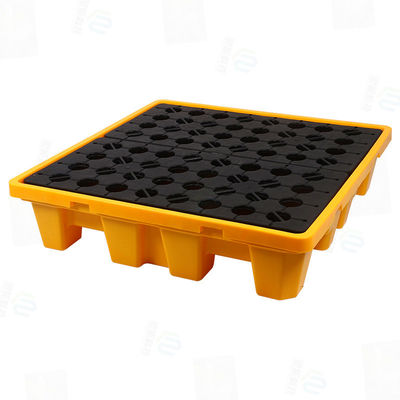 Plastic Leakproof Tray Hazardous Waste Oil Bucket Leakproof Tray Four Barrels Of Leakage Proof Plate 2.7T Static Load