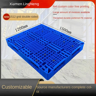 Customized 1500x1200mm Heavy Duty Plastic Pallet Logistic Pallets Double Sides