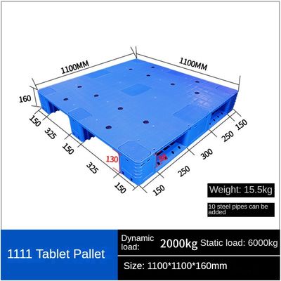 3 Runners Flat  Plastic Pallet Warehouse Plastic Plate Pallet Forklift Truck Card Plate Warehouse Shelf Stereo