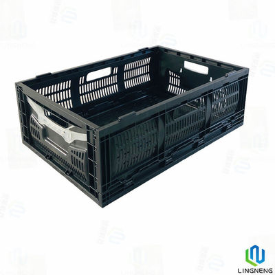 Reusable Vegetable Plastic Crates Foldable Plastic Fruit Shopping Basket Collapsible Crate