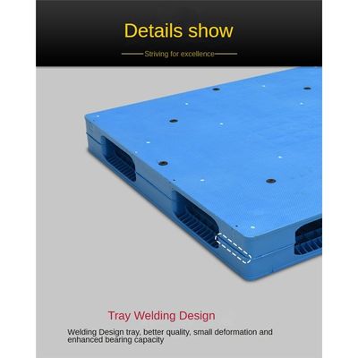 Corrosion Resistant Heavy Duty Double Sided Plastic HDPE Pallet For Transporting Chemical Materials
