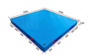 Corrosion Resistant Heavy Duty Double Sided Plastic HDPE Pallet For Transporting Chemical Materials