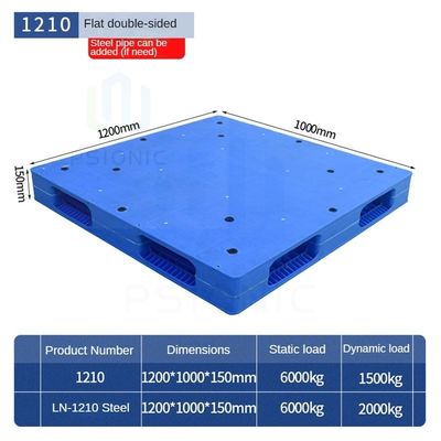 Heavy Duty Double Sided Stackable HDPE Plastic Pallet