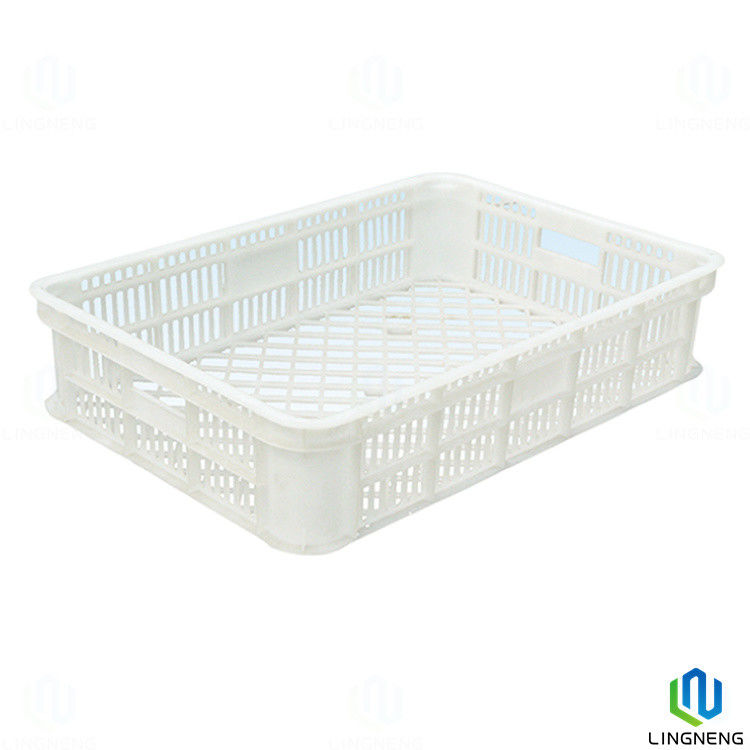 Ventilated Plastic Fruit And Vegetable Crates Food Grade Plastic Agricultural Crates