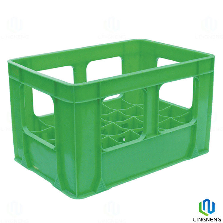 Supermarket Beer Drink Heavy Duty Plastic Milk Crates , Logistic Shipping Storage Box