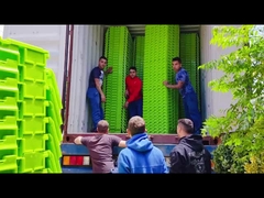 Logística Industrial Contenedores de armazenamento de plástico Retângulo para a cadeia de abastecimento sustentável