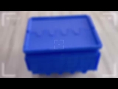 Caixas de mudança de plástico recicláveis empilháveis caixas de plástico de armazenamento