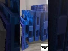 Paletes de plástico pesado de HDPE de face única Euro Paleta de plástico personalizada 1100x1100x160mm