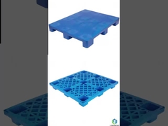 1100 X 1100 Paletes de plástico pesados de entrada dupla Euro Warehouse Paletes de elevadores elétricos de plástico